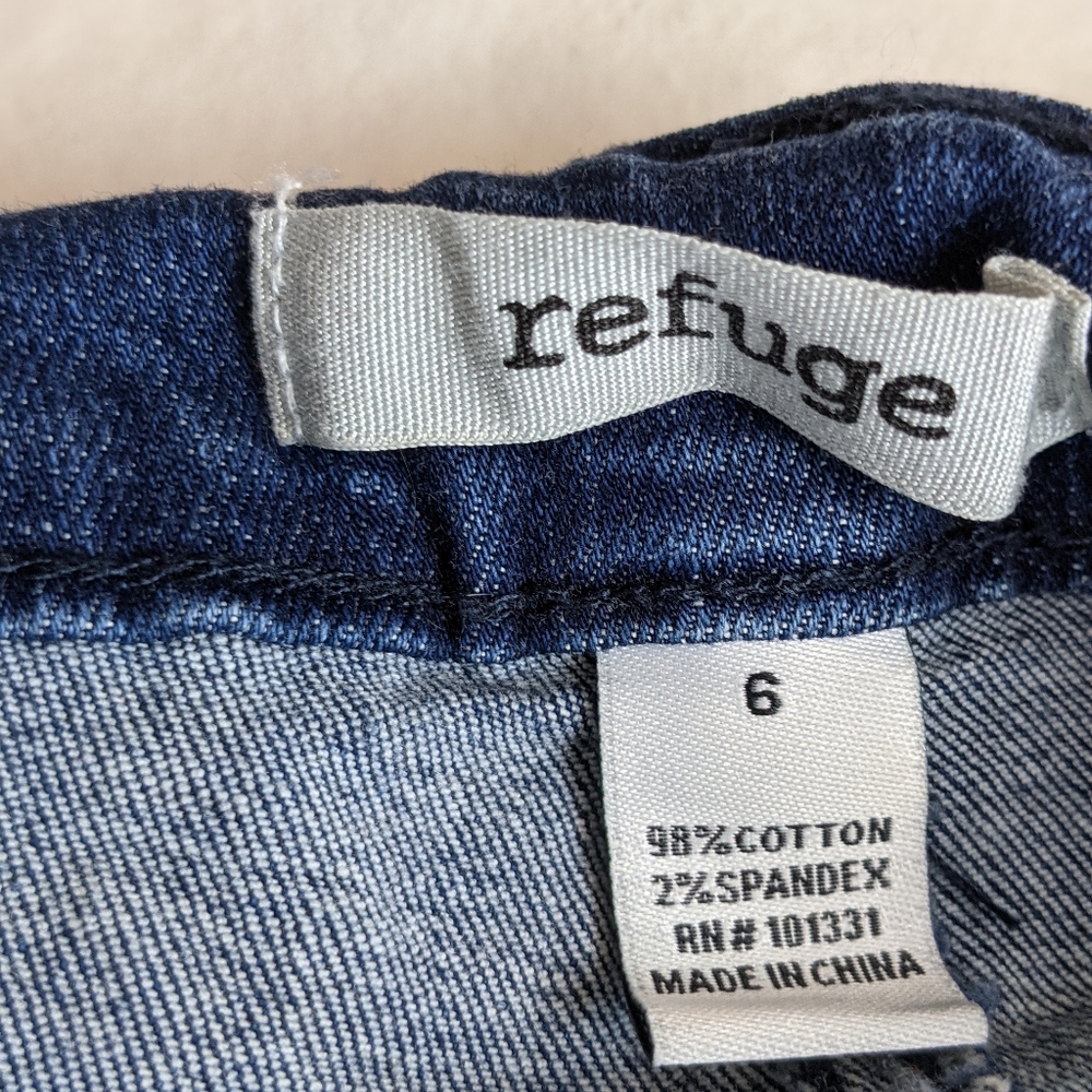 Refuge EUC bib overalls distressed 6 medium wash - Picture 13 of 16
